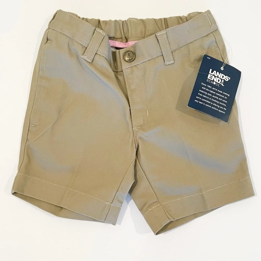 NWT Lands’ End girls size 2 khaki shorts - Picture 2 of 7